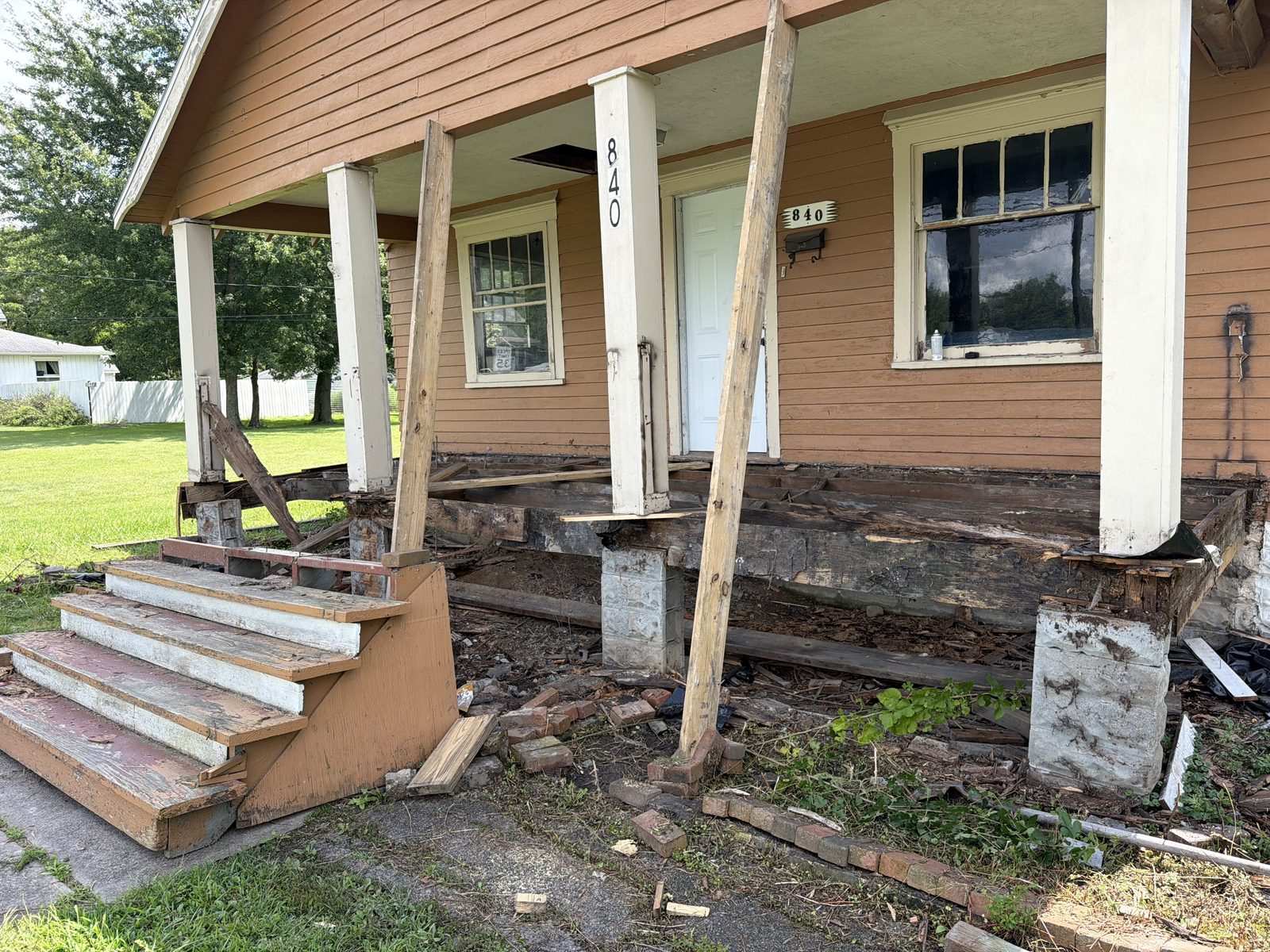 Porch tear-down — Lima
