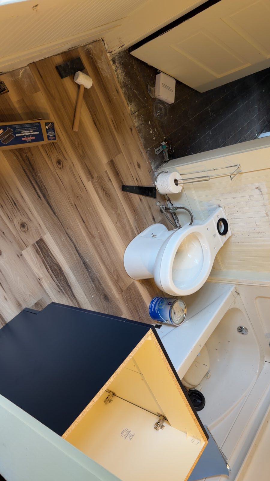 Same bath — new floor in