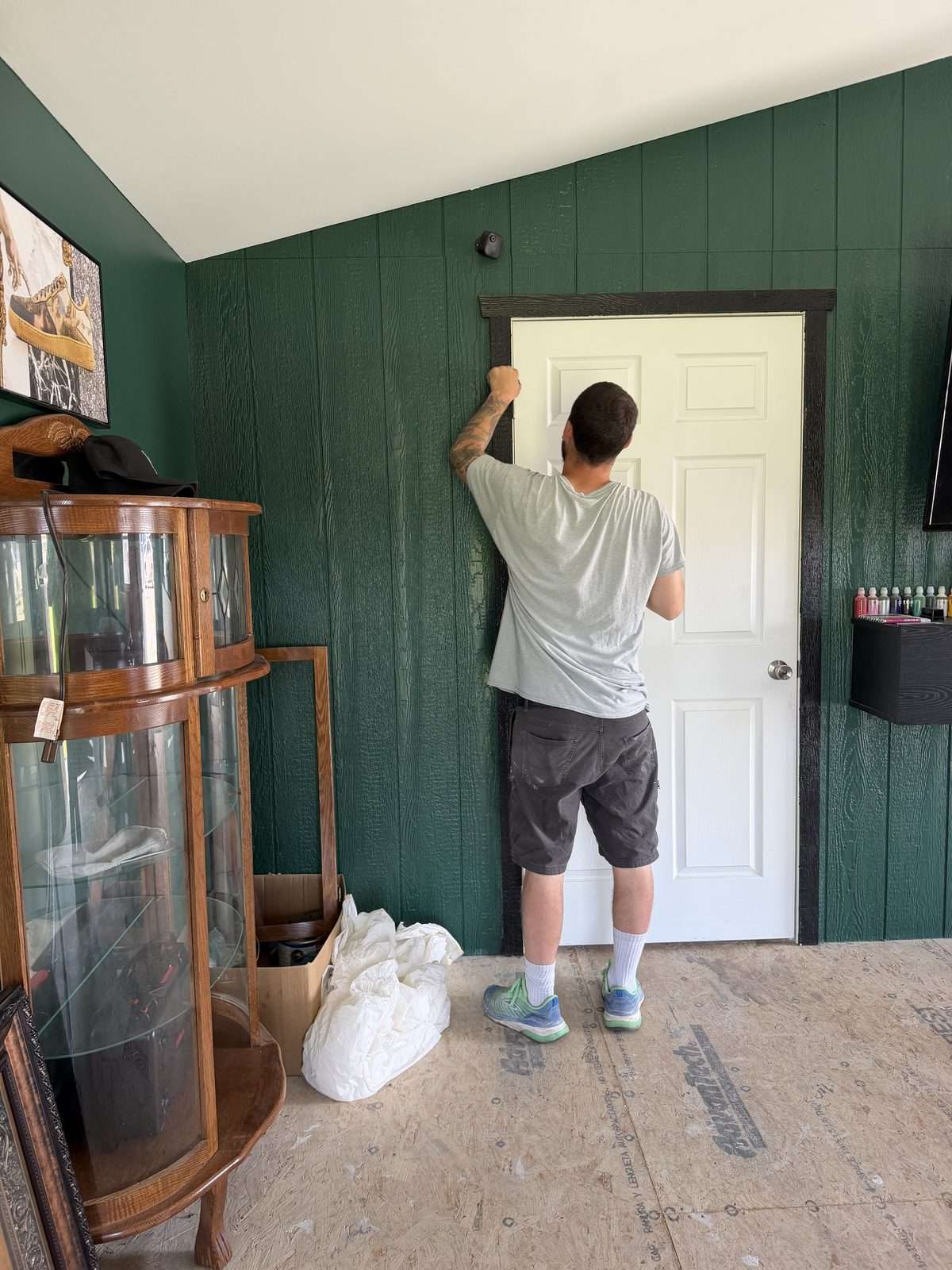 Trim work by hand